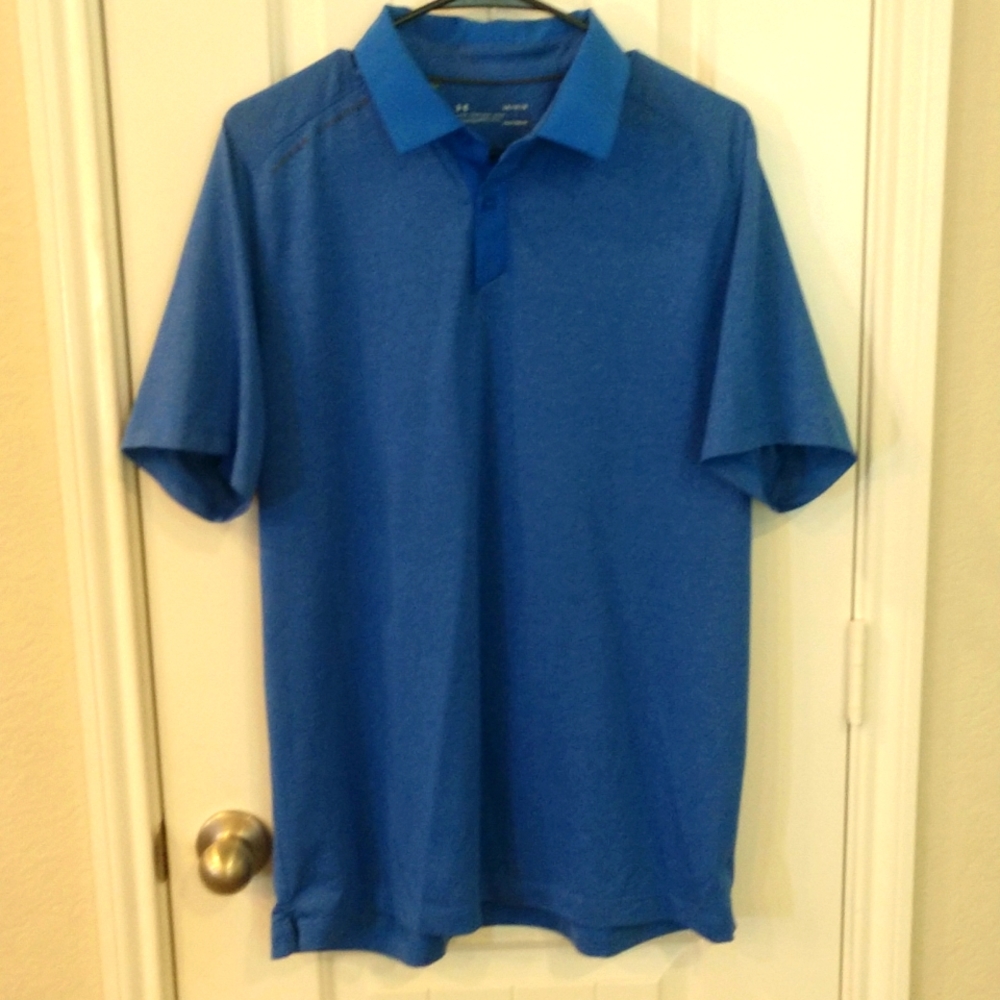 Under Armour Men's Heatgear Blue Polo Shirt